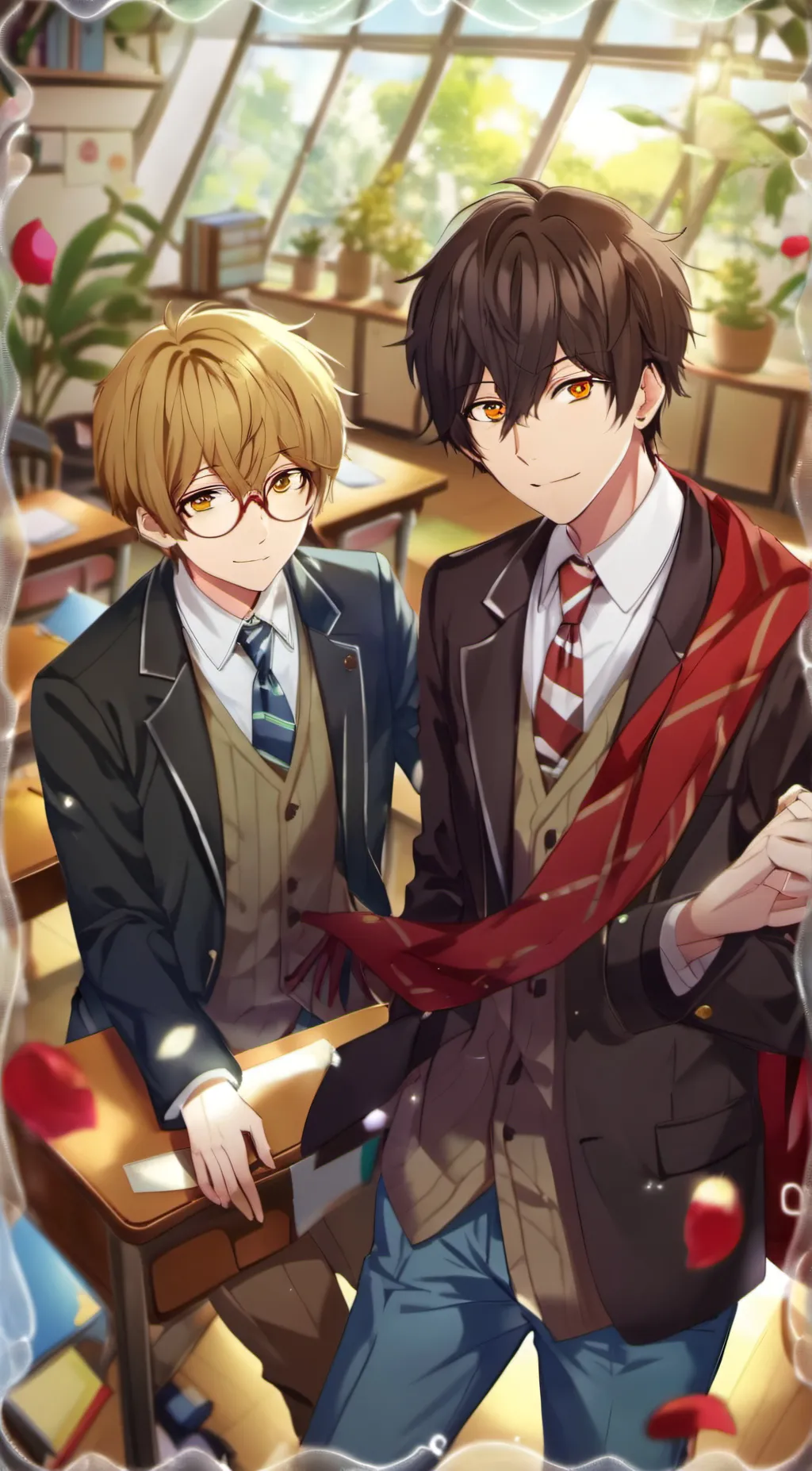 ai character: Jake and Mark  background