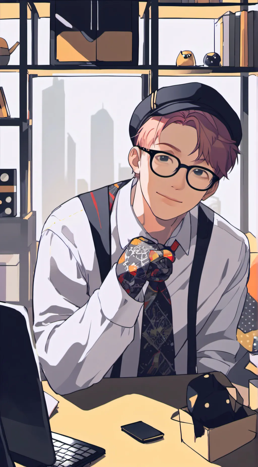 ai character: oliver y. background