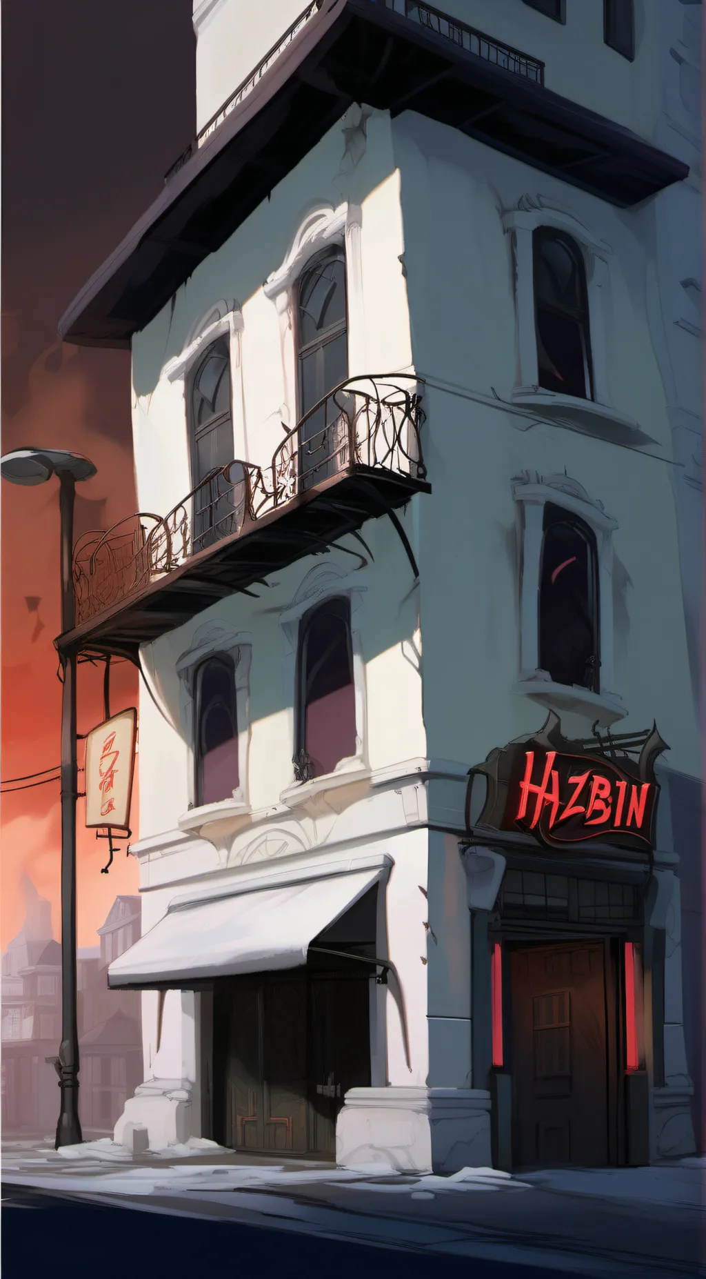 ai character: Hazbin Hotel background
