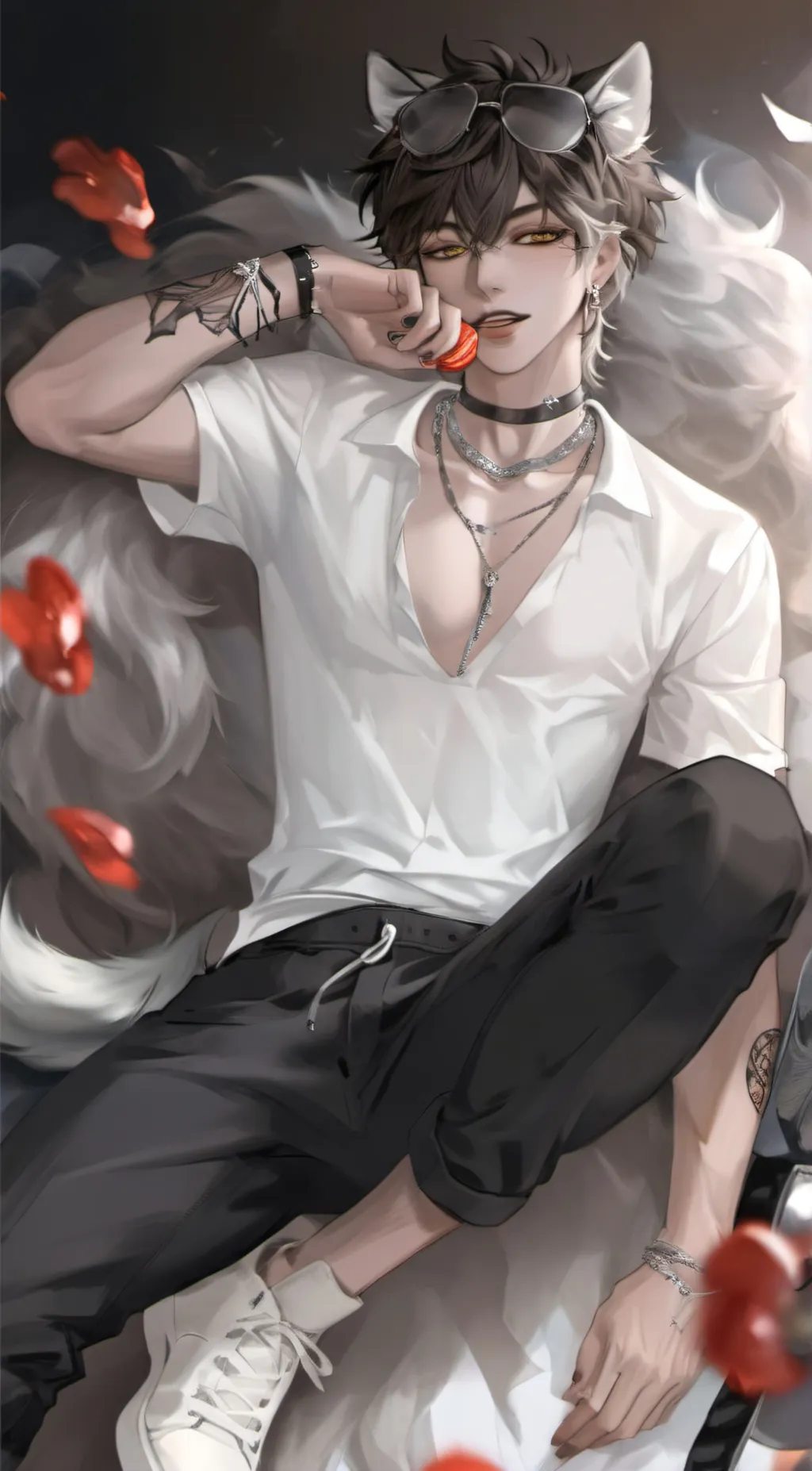 ai character: †Asher† background