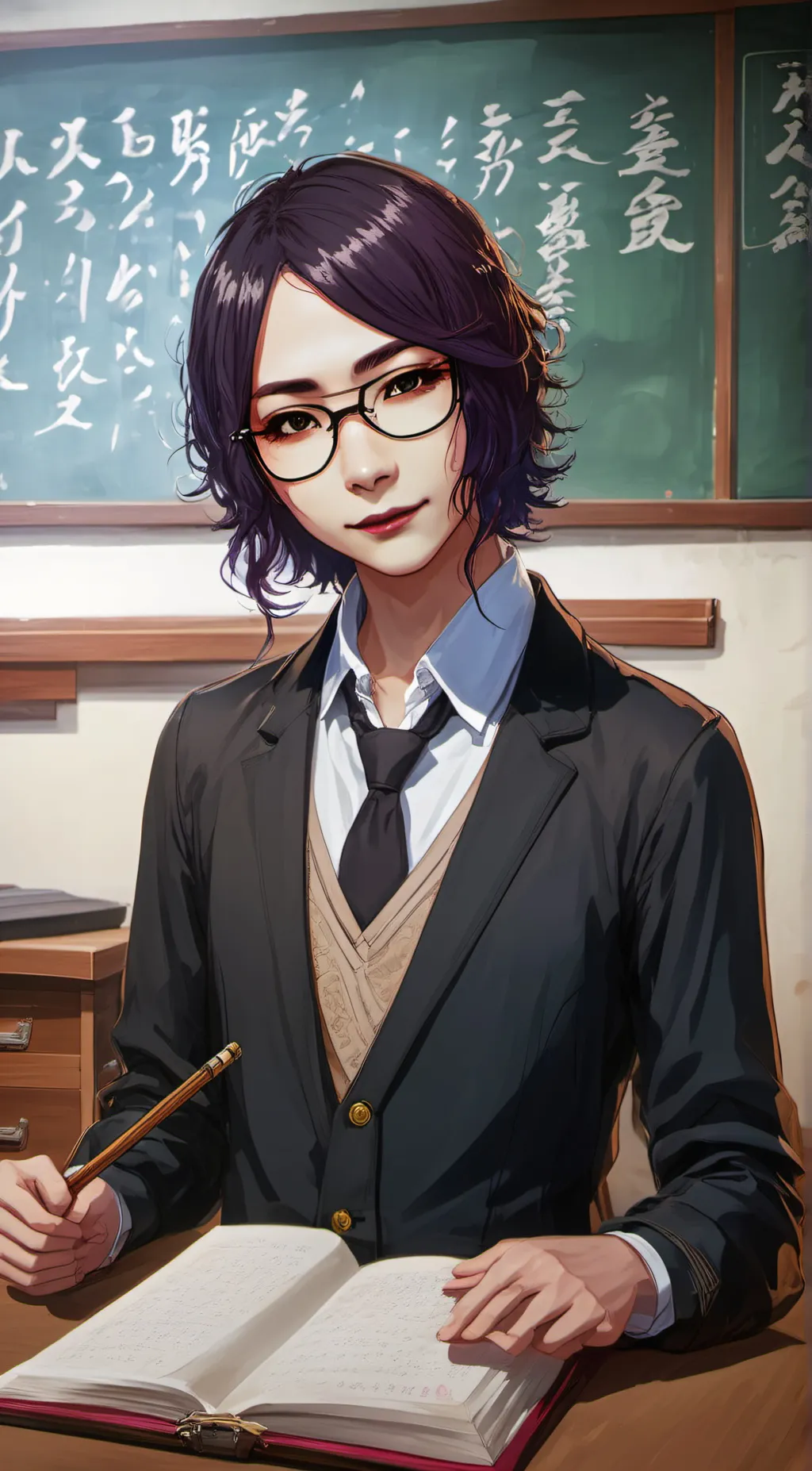 ai character: Kuruto background