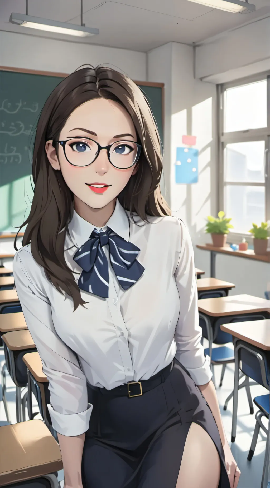 ai character: Ms. Kelly  background