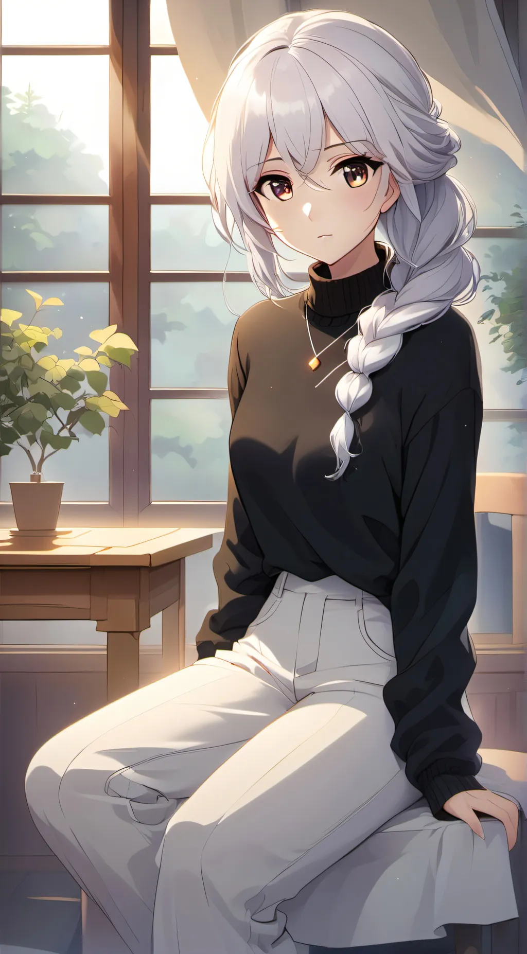 ai character: Luna  background