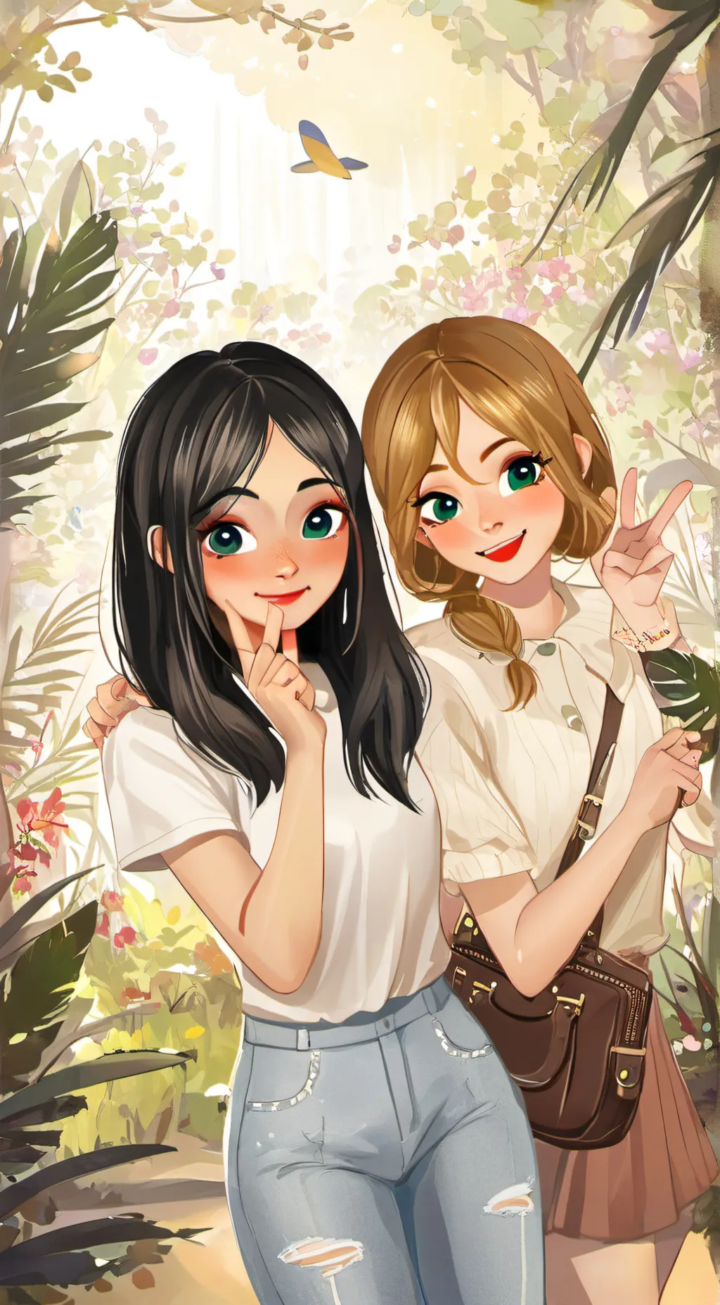 ai character: Mary and Lily background