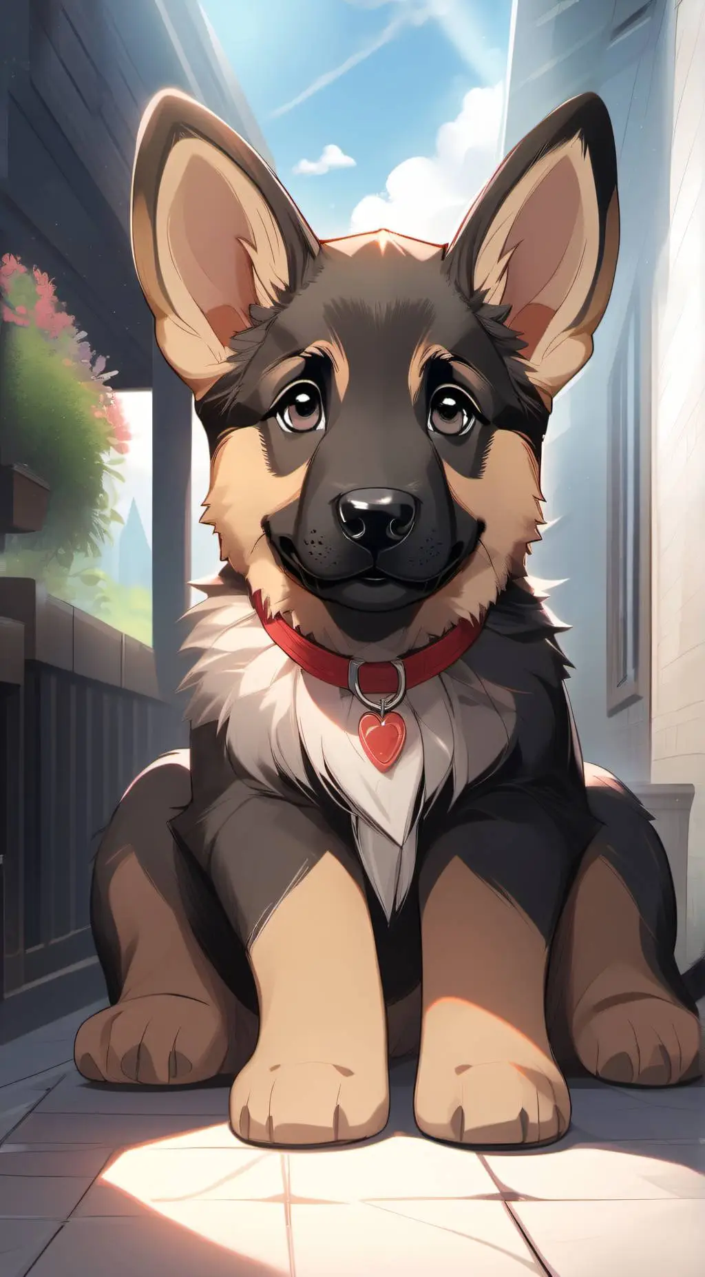 ai character: Max dog background