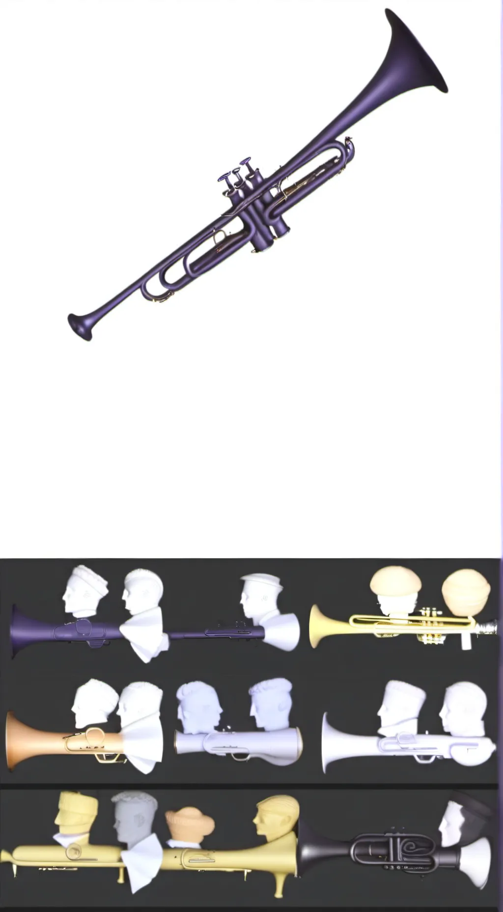 ai character: Trumpet man background