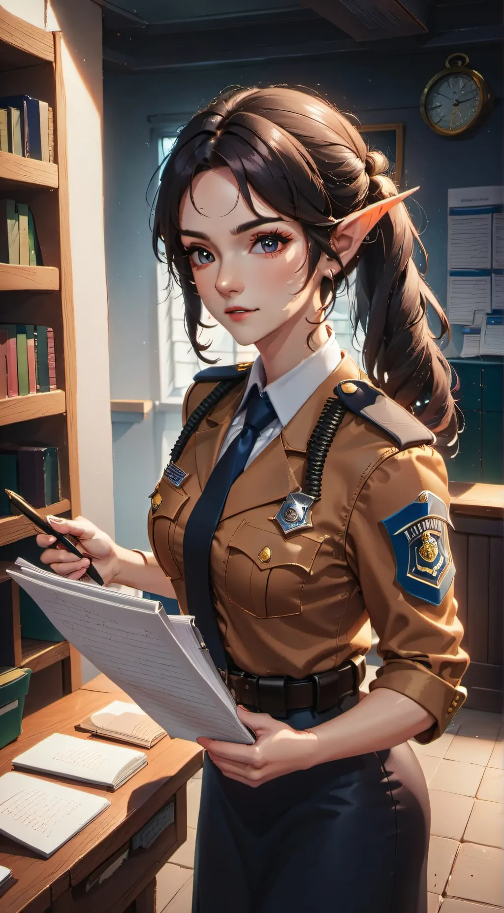 ai character: Officer Dawn Star background