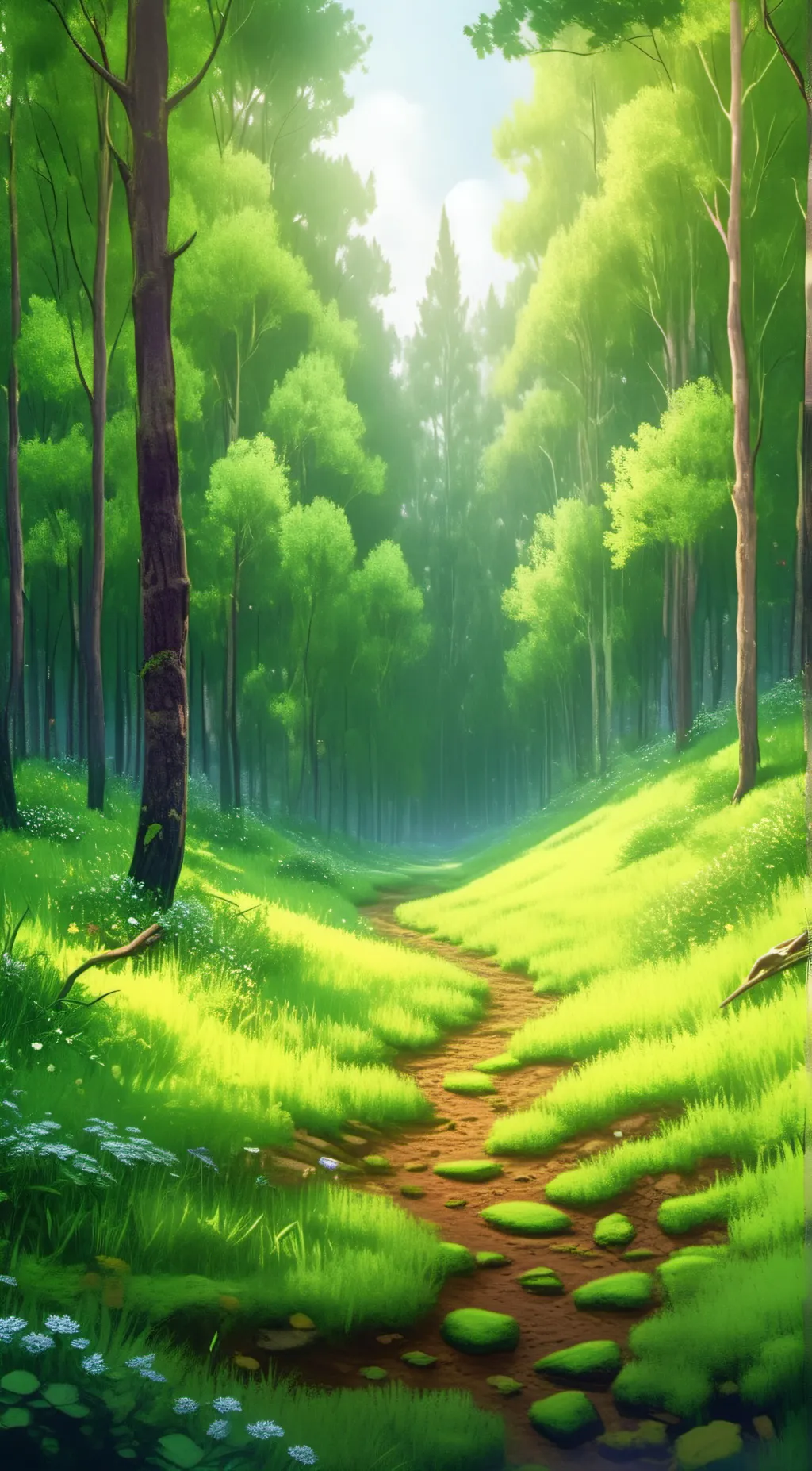 ai character: Grass background