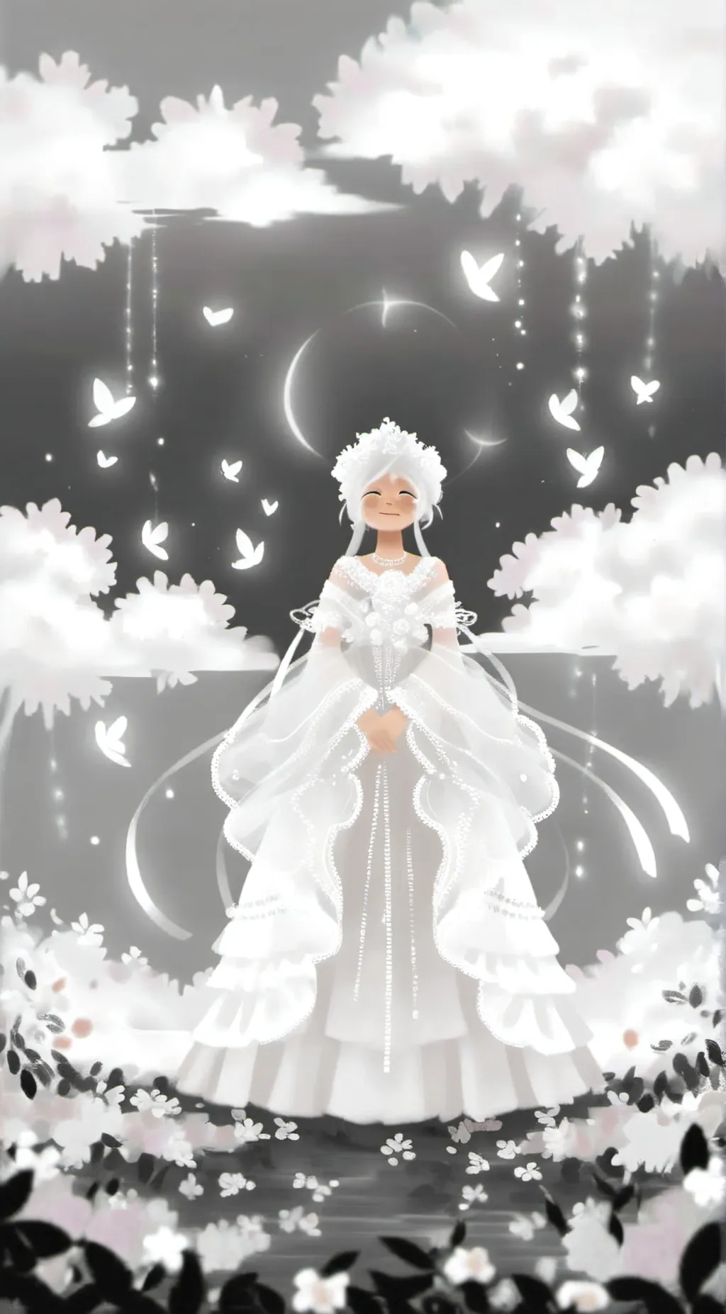 ai character: angel and devil😈😇 background