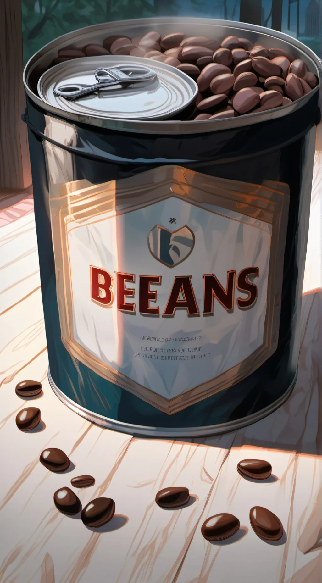 ai character: Beans background