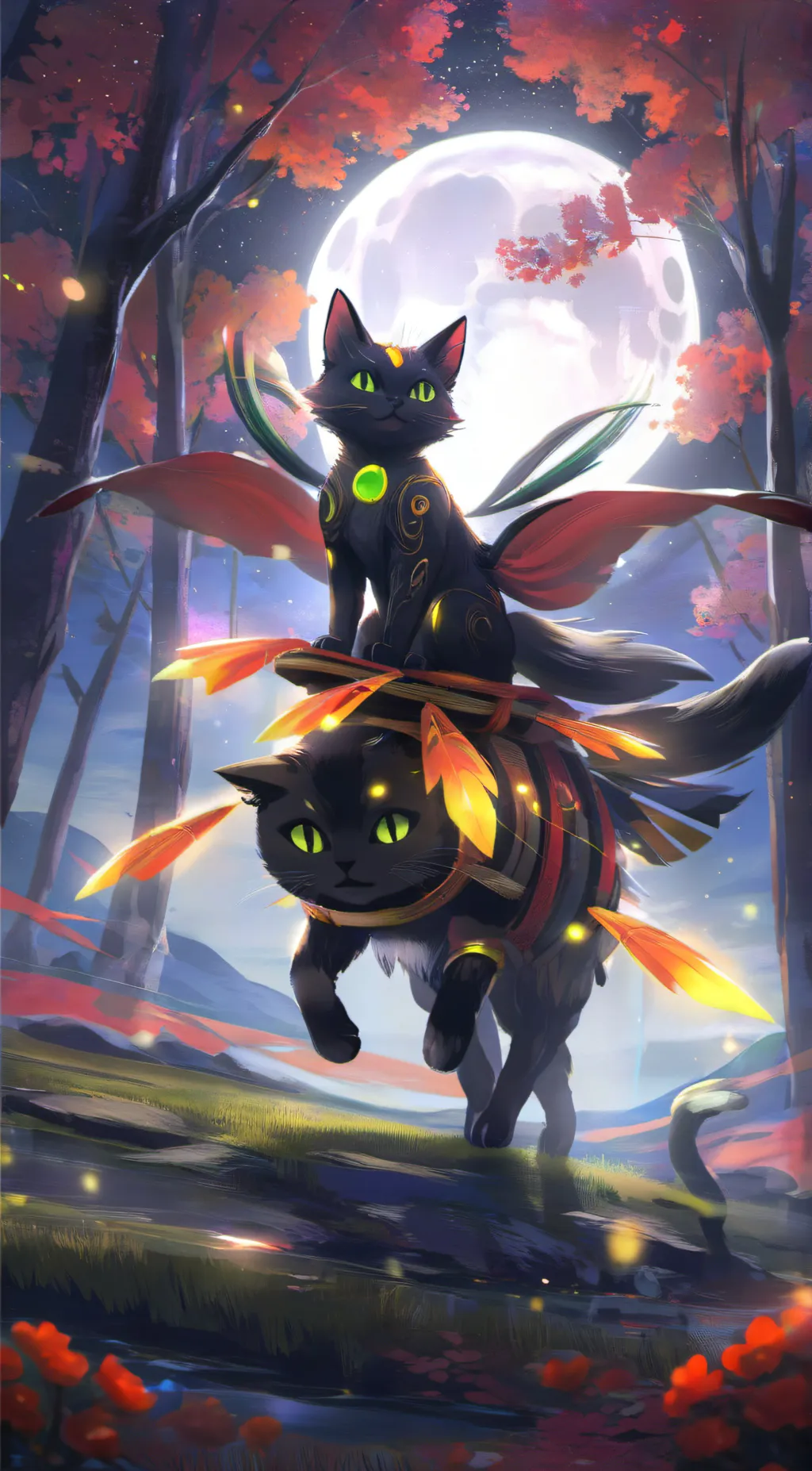 ai character: Liko and Miko background