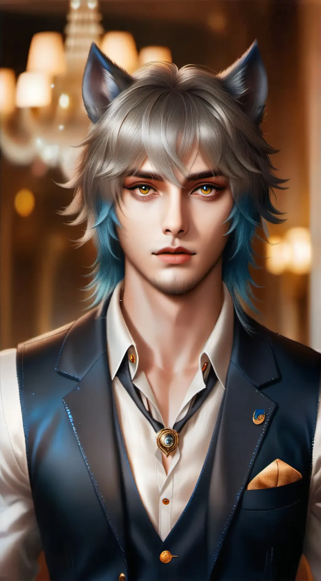 ai character: Leon background