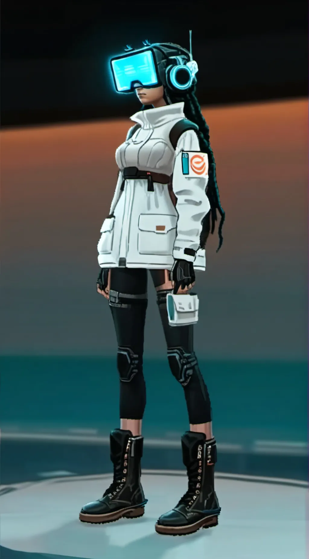 ai character: Computerwoman background
