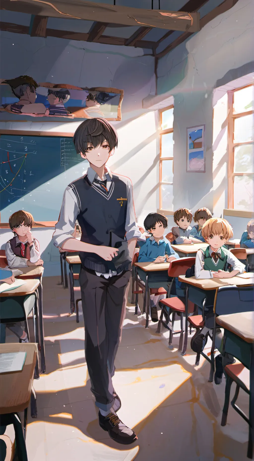 ai character: Nuten.  background