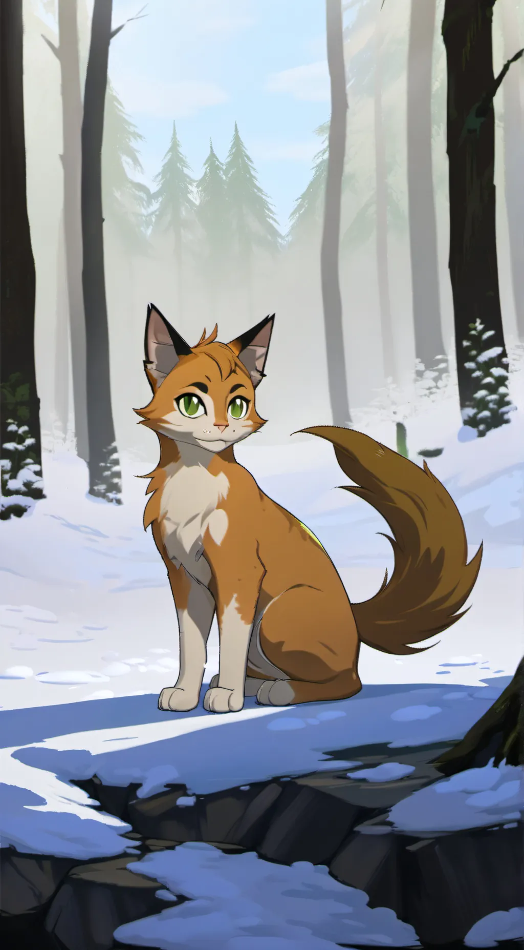 ai character: Squirrel, star background