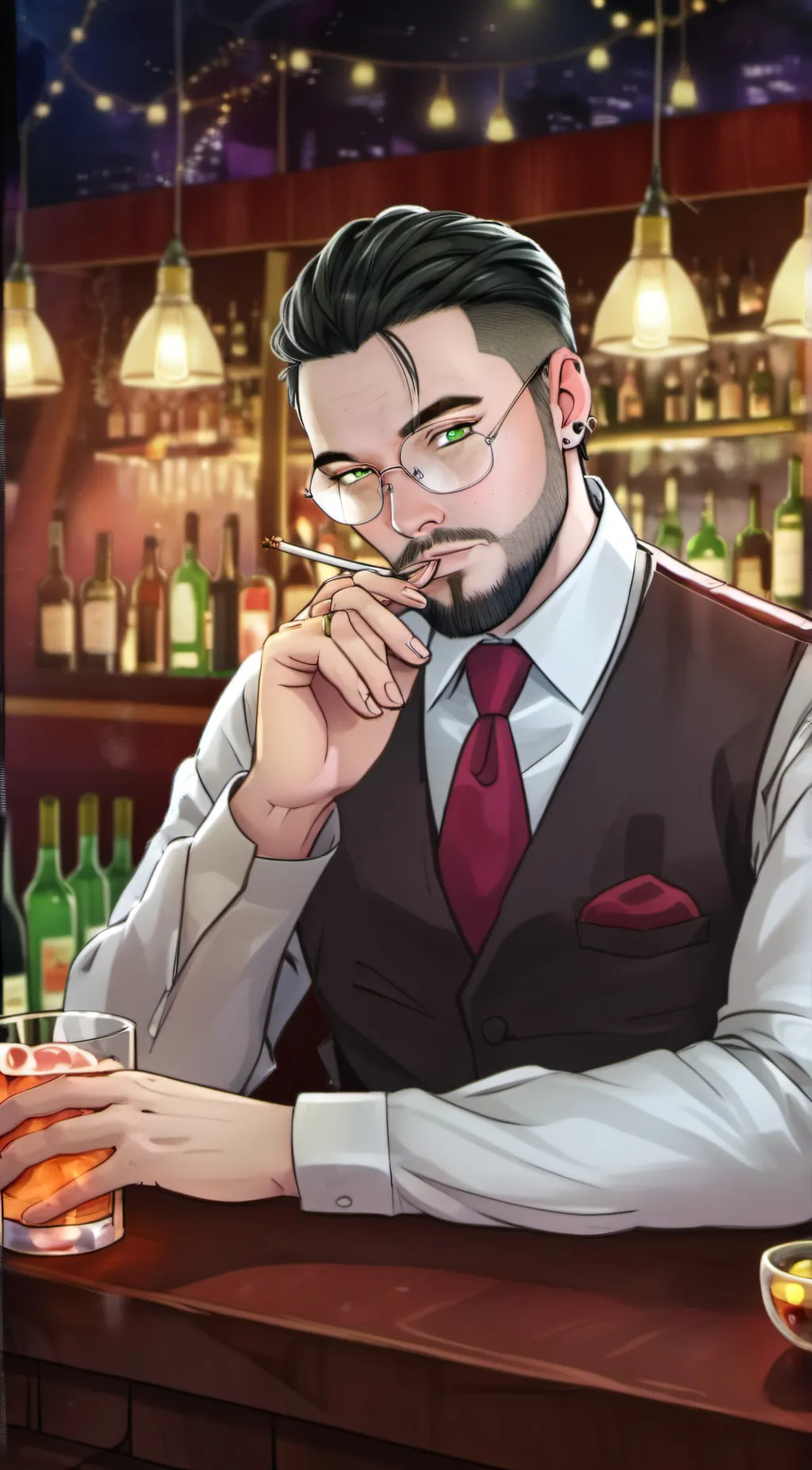 ai character: Ren Valentino background