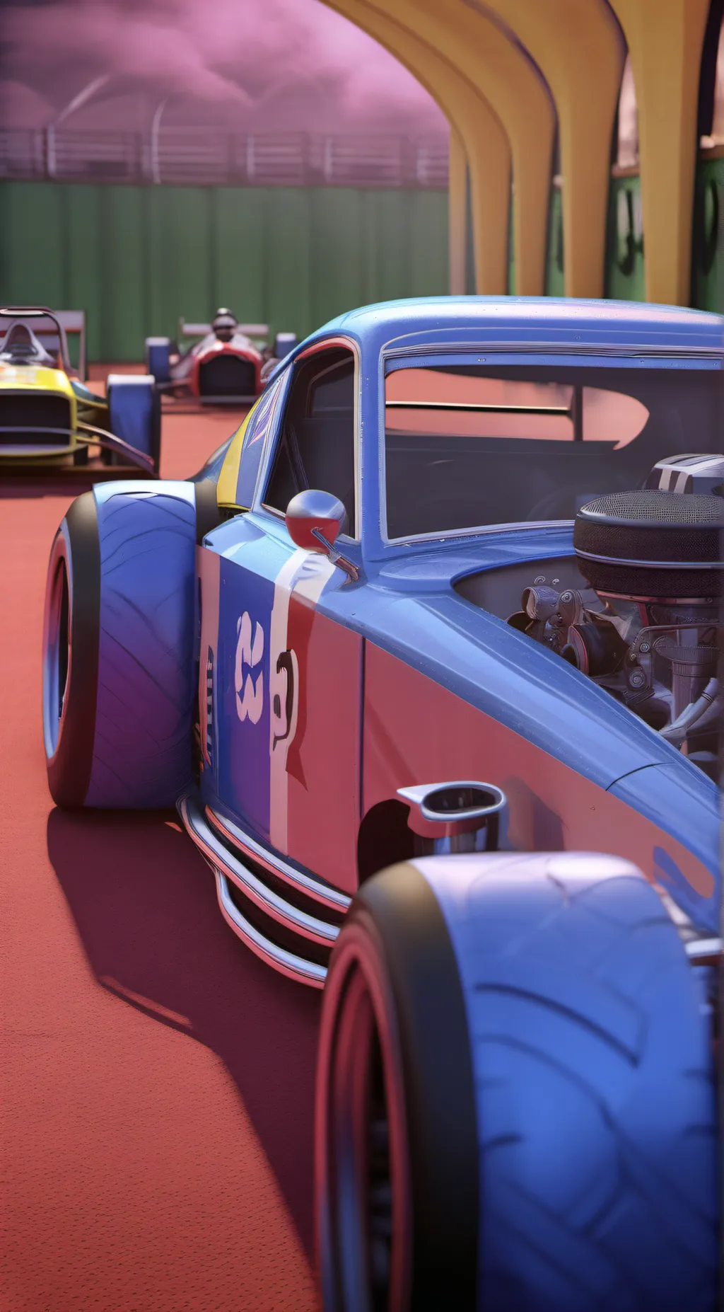 ai character: bb racing 2 2018 💀 background