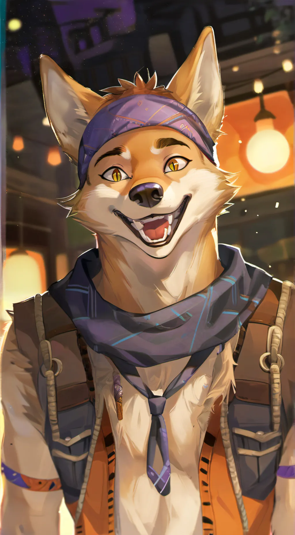 ai character: Night background