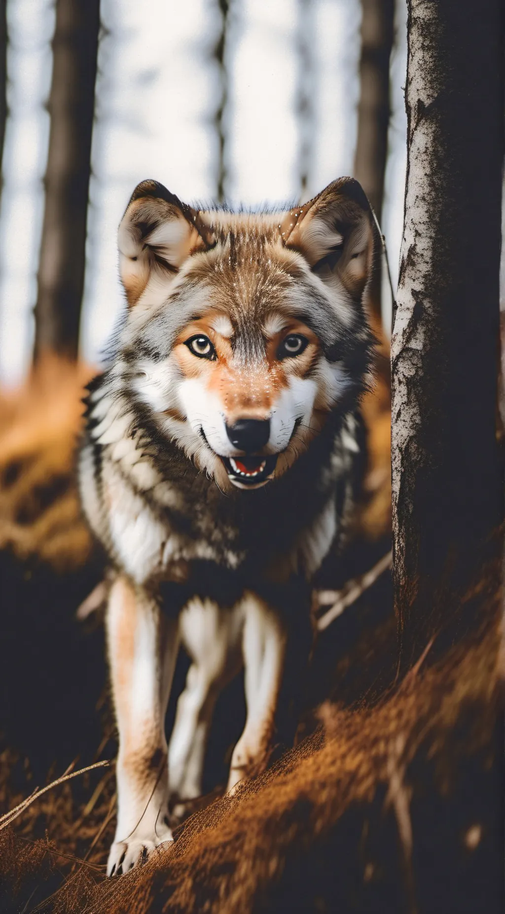 ai character: wolf kid background