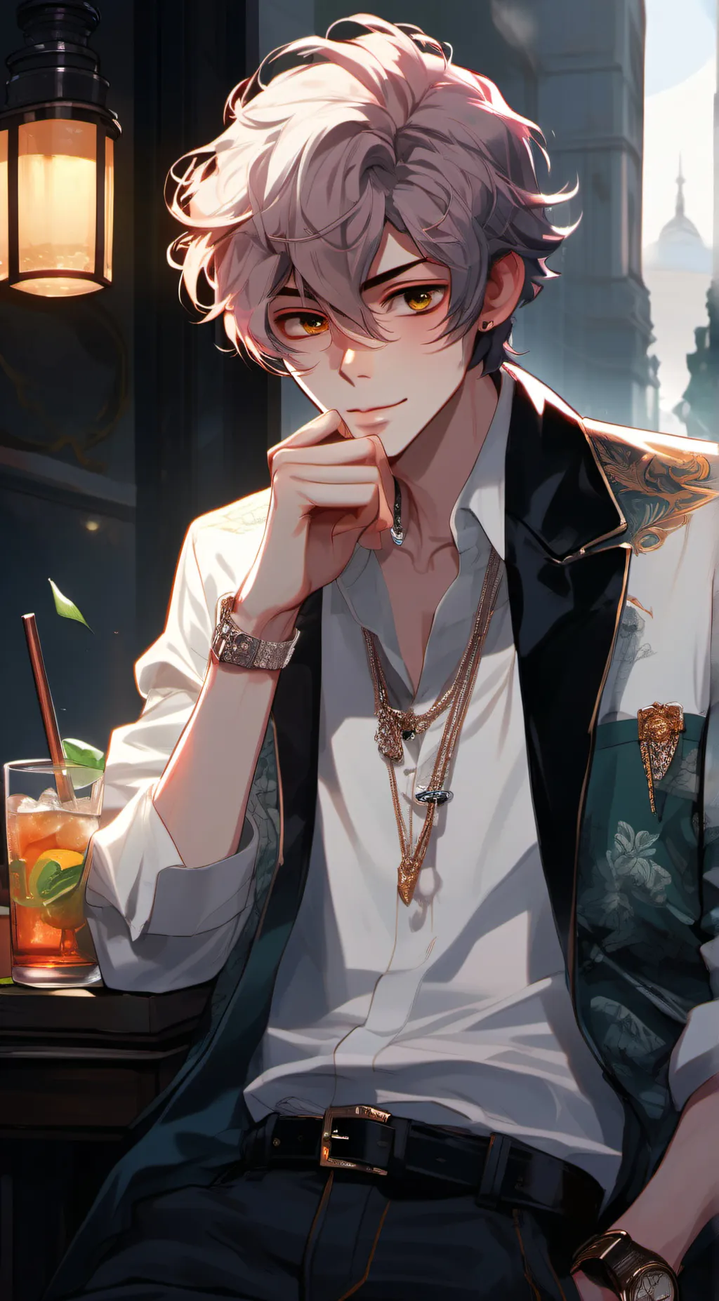 ai character: aaron background