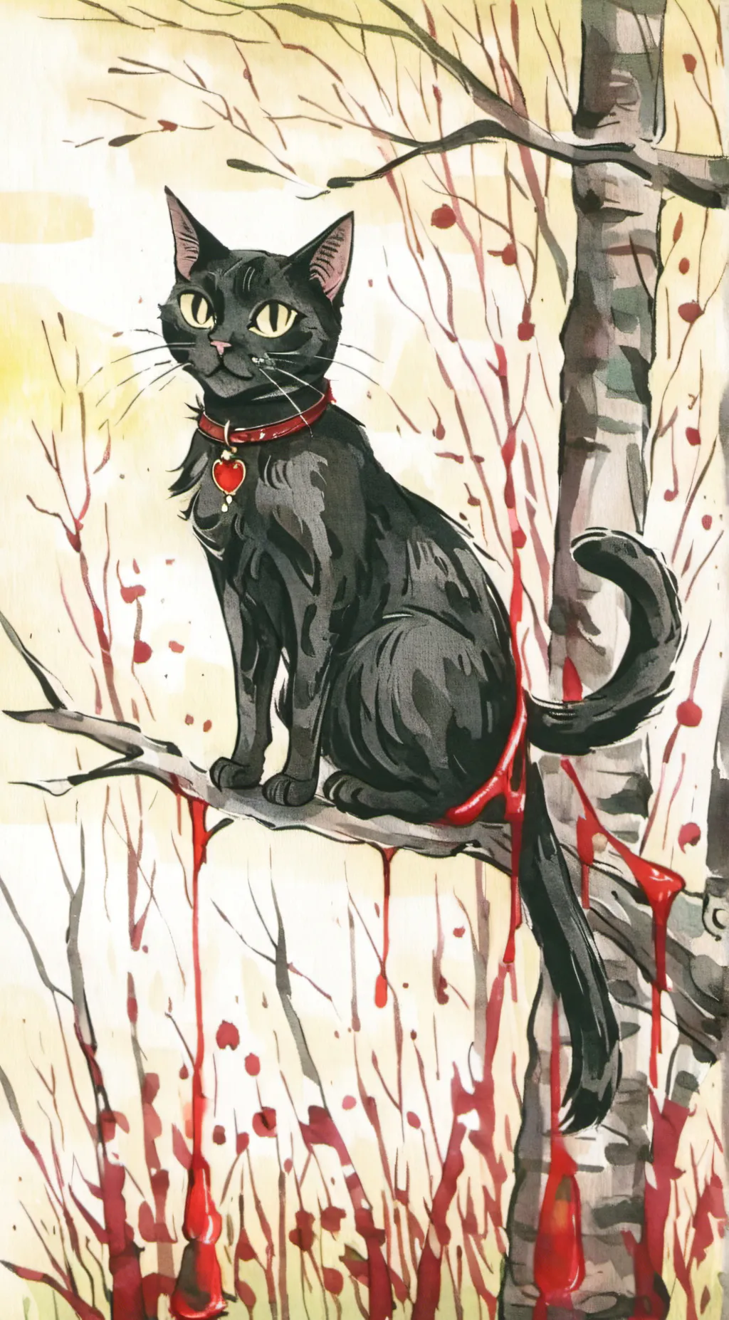 ai character: cartoon cat background