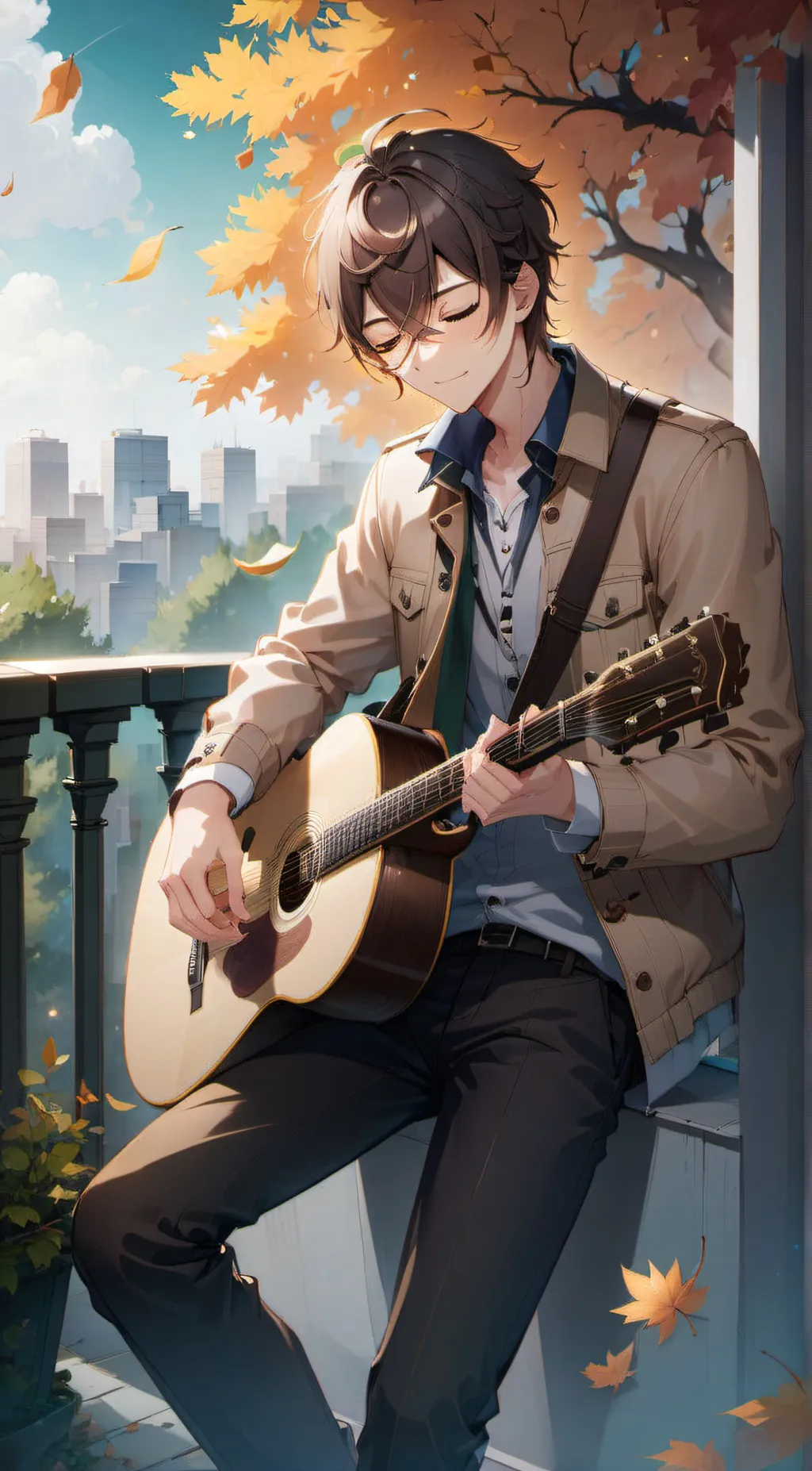 ai character: Leo background