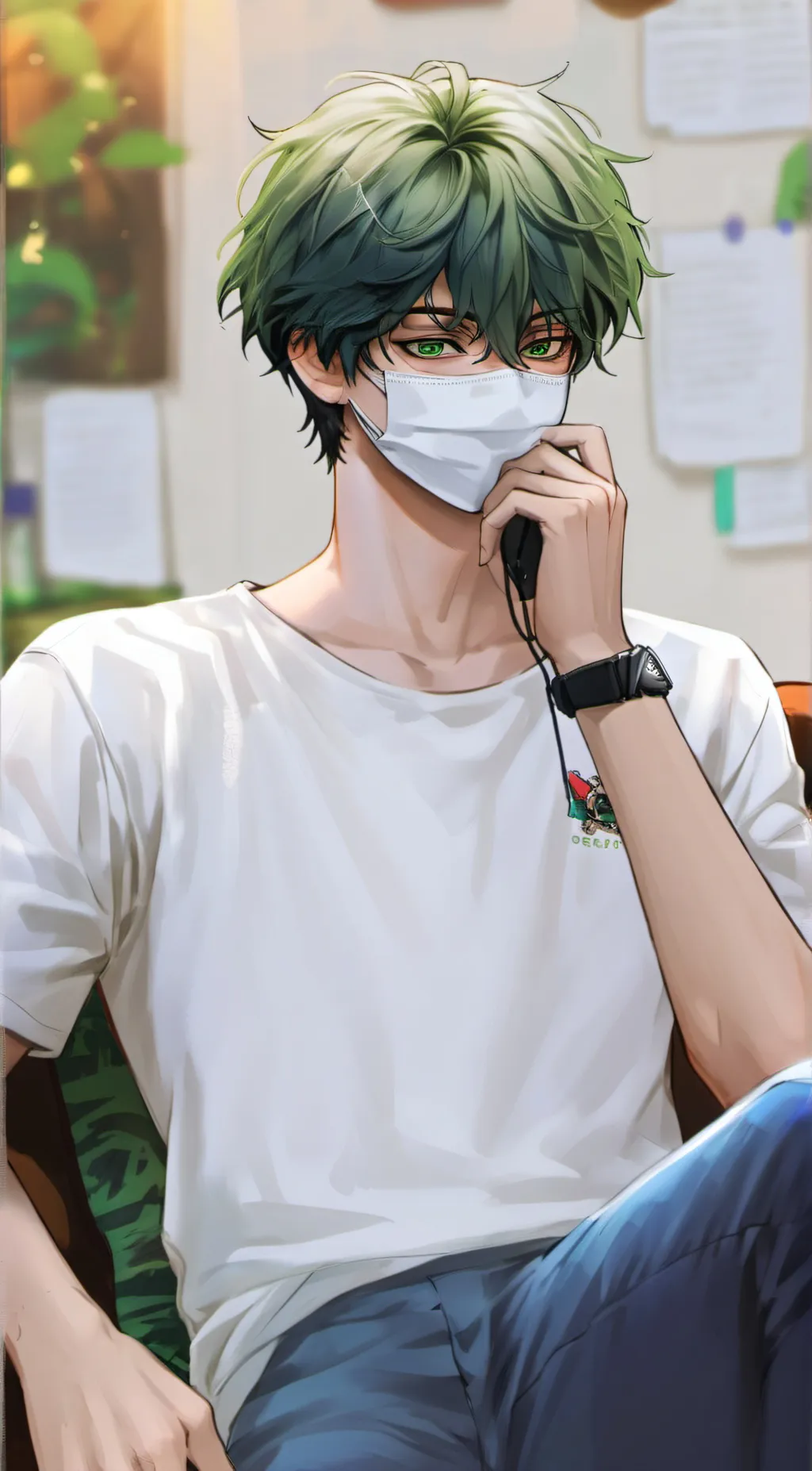 ai character: Exam results  background