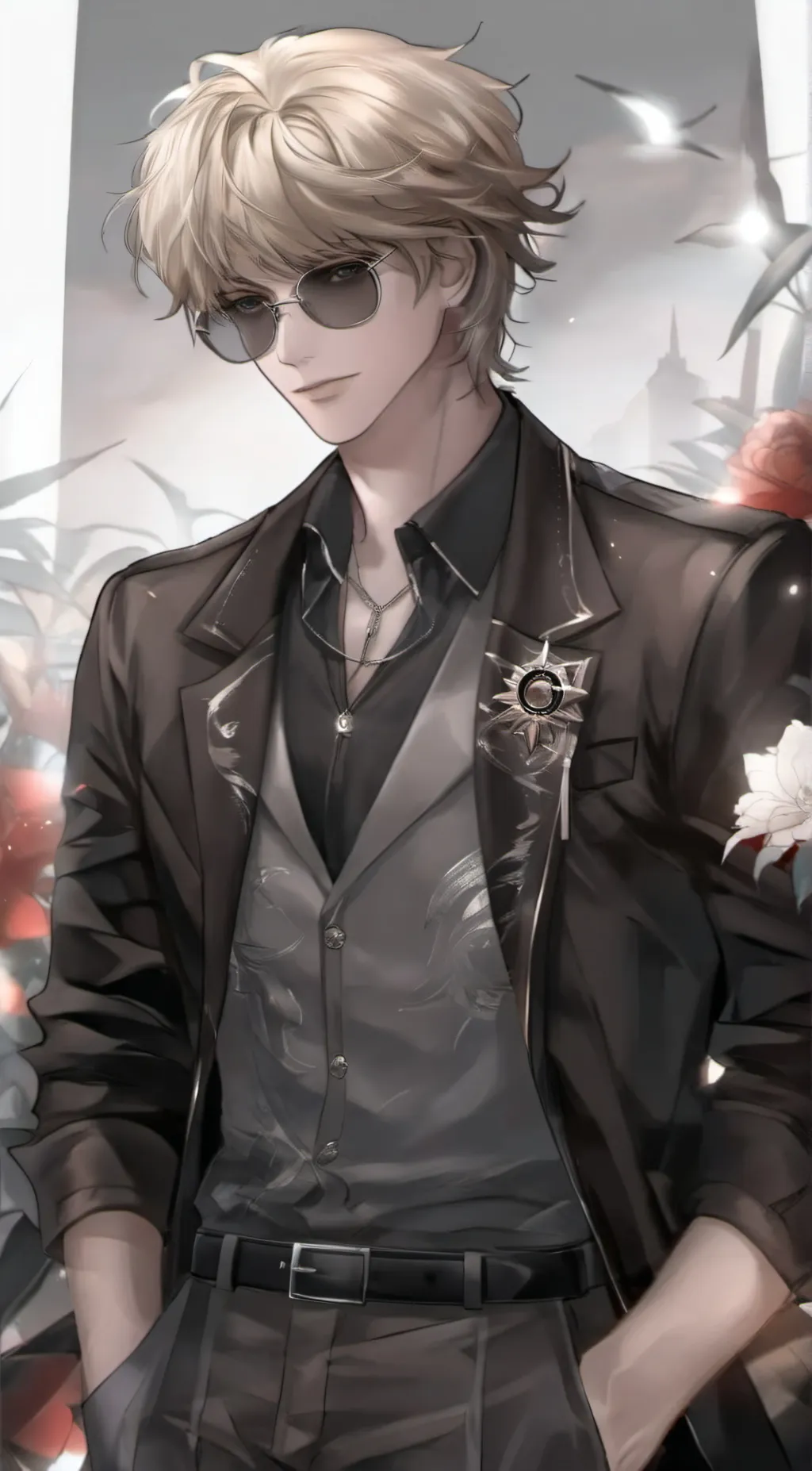 ai character: ☢️Nathaniel☢️ background