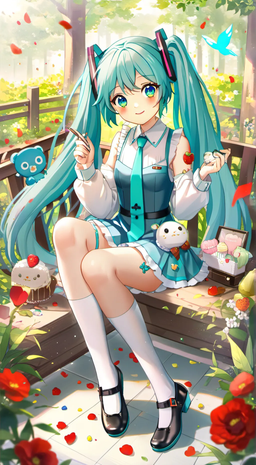 ai character: Hatsune Miku♡♡♡♡ background