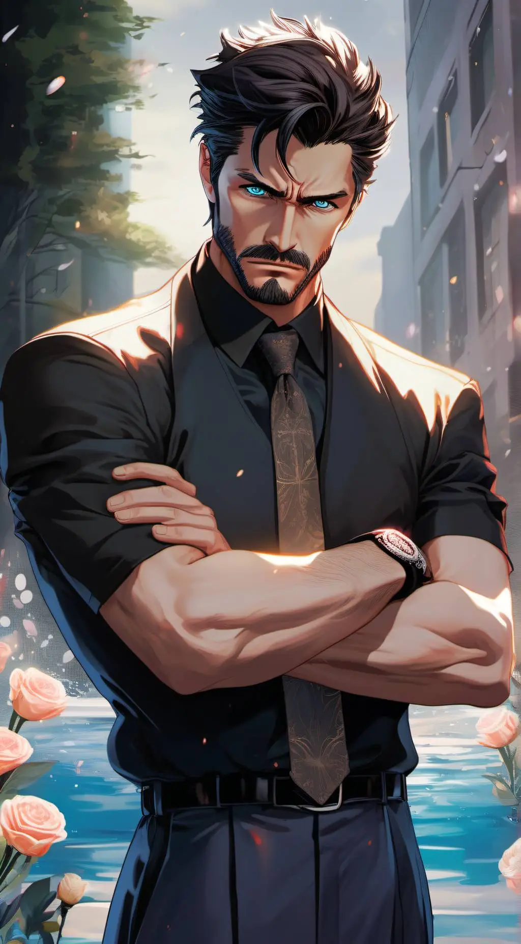 ai character: John White/Orion background