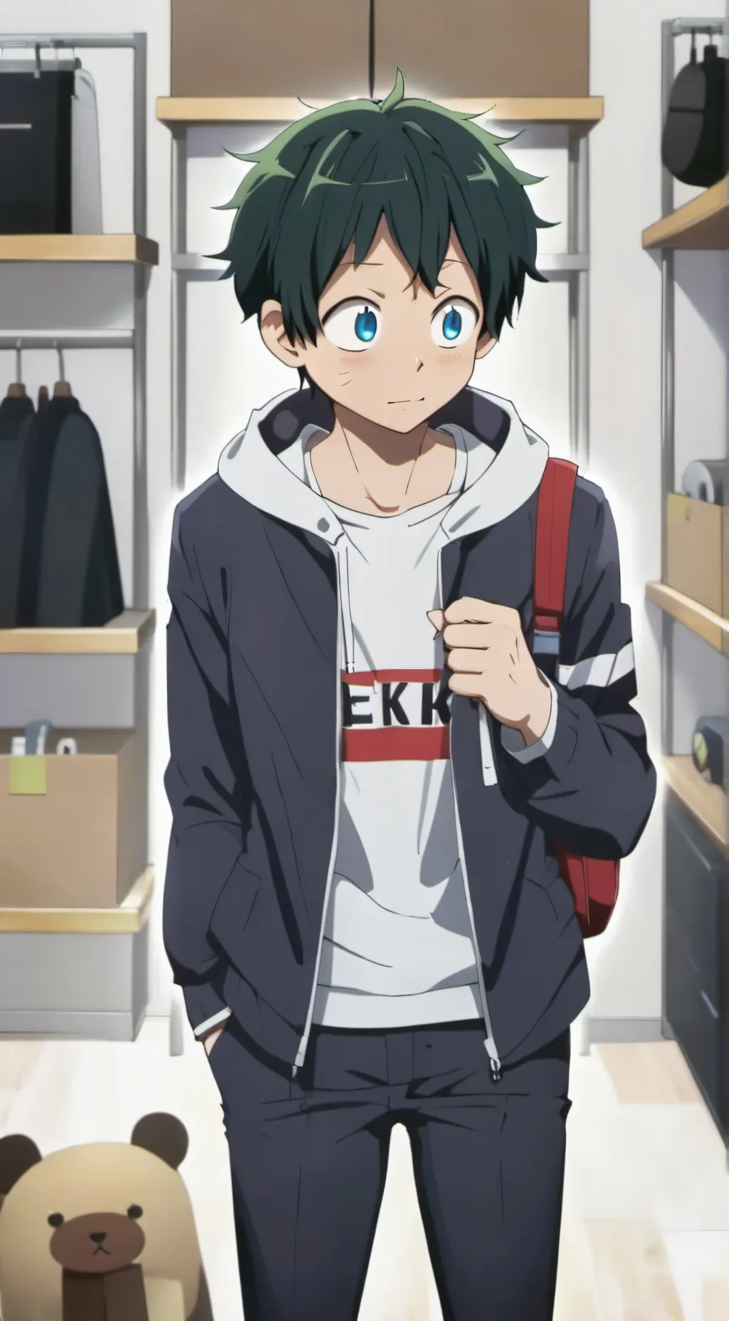 ai character: Deku background