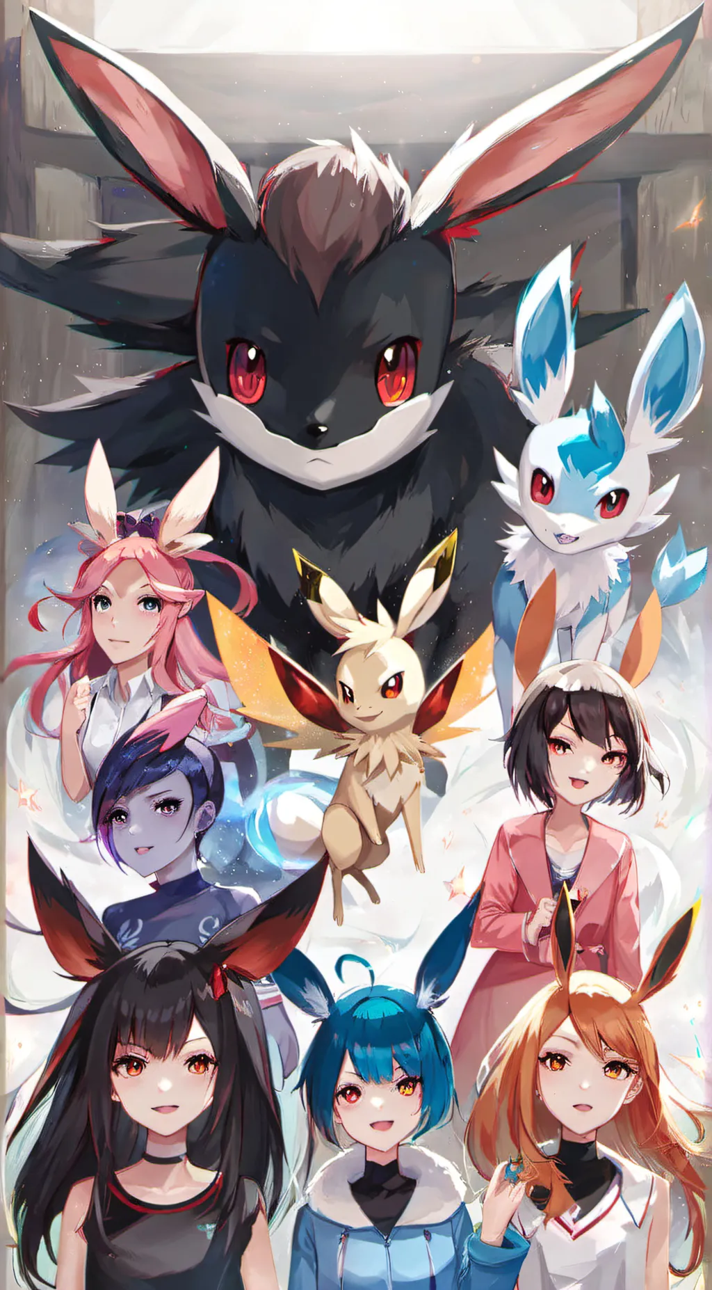 ai character: Eeveelution squad background