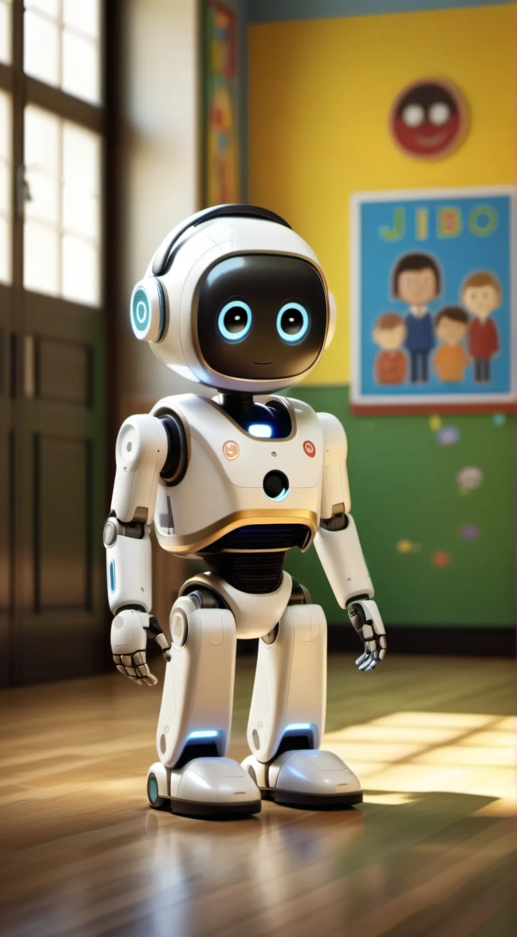 ai character: Jibo School background