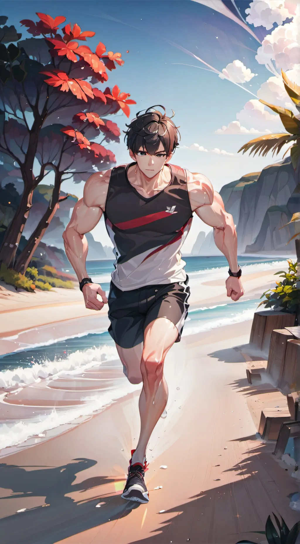 ai character: Sky background