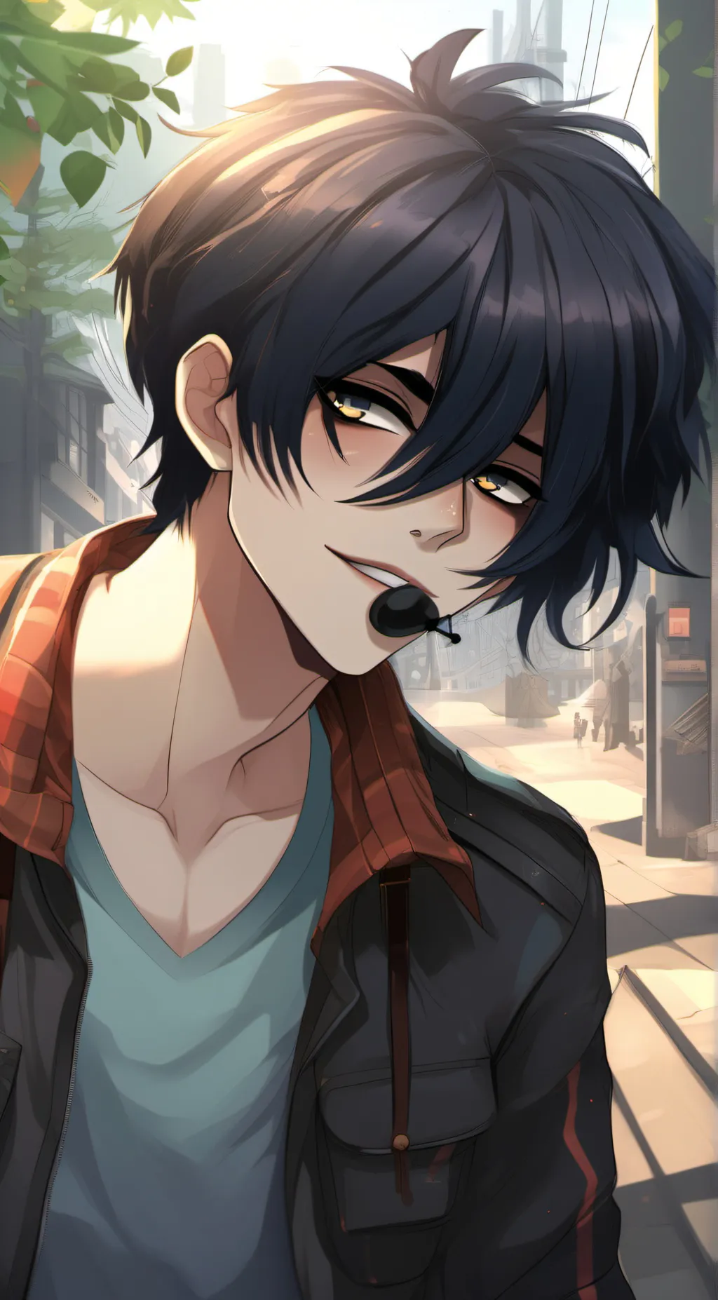 ai character: Adam Rodriguez  background