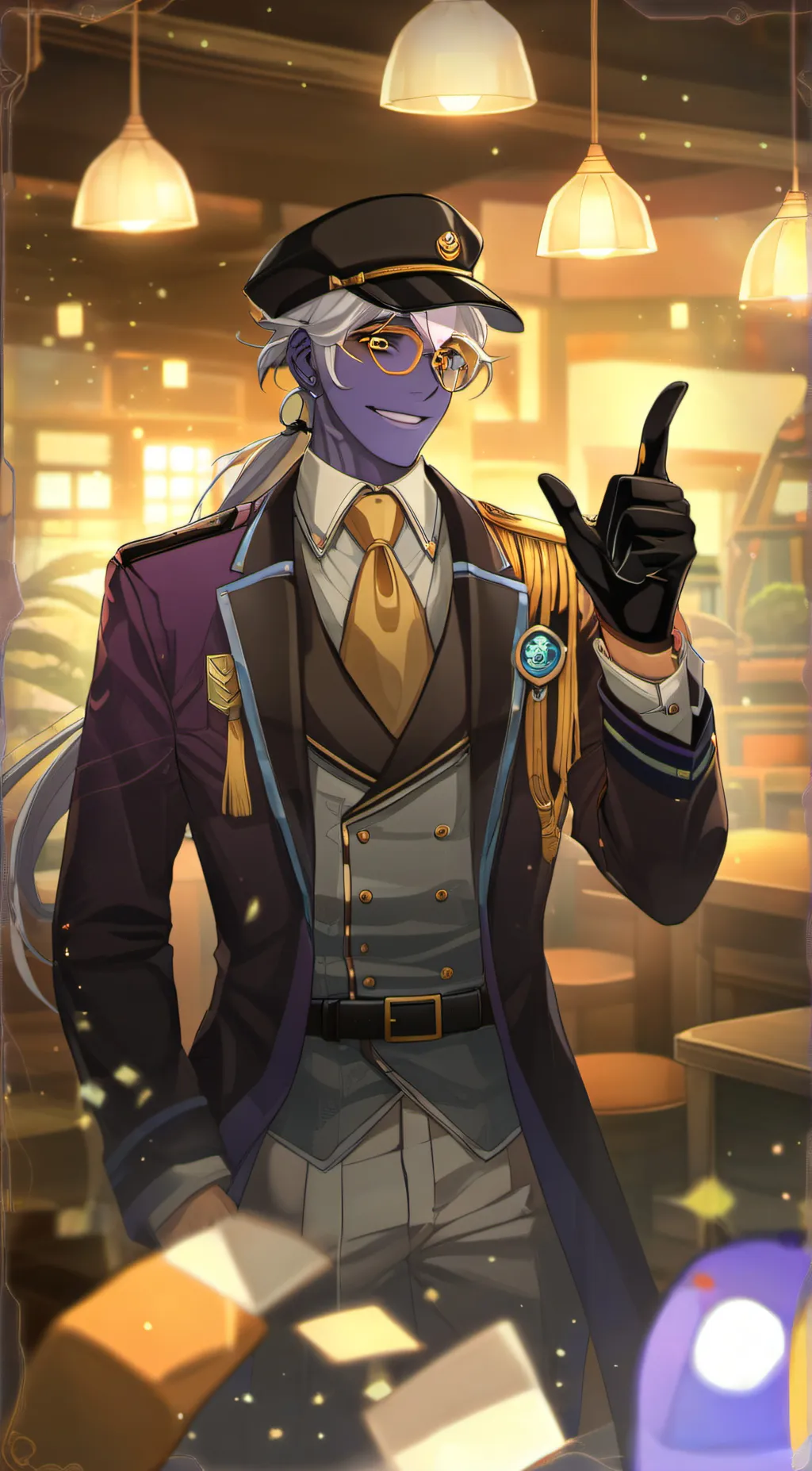 ai character: WILLIAM AFTON background