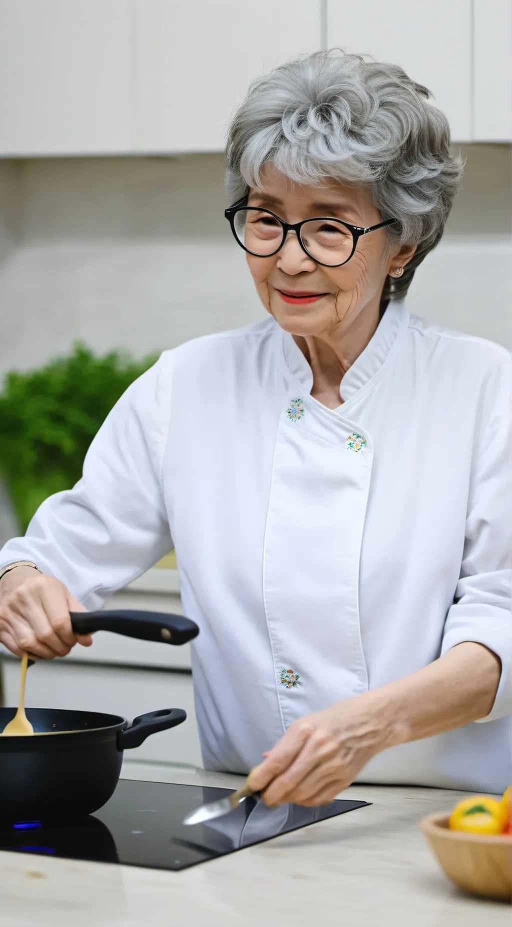 ai character: cooking with lynja background