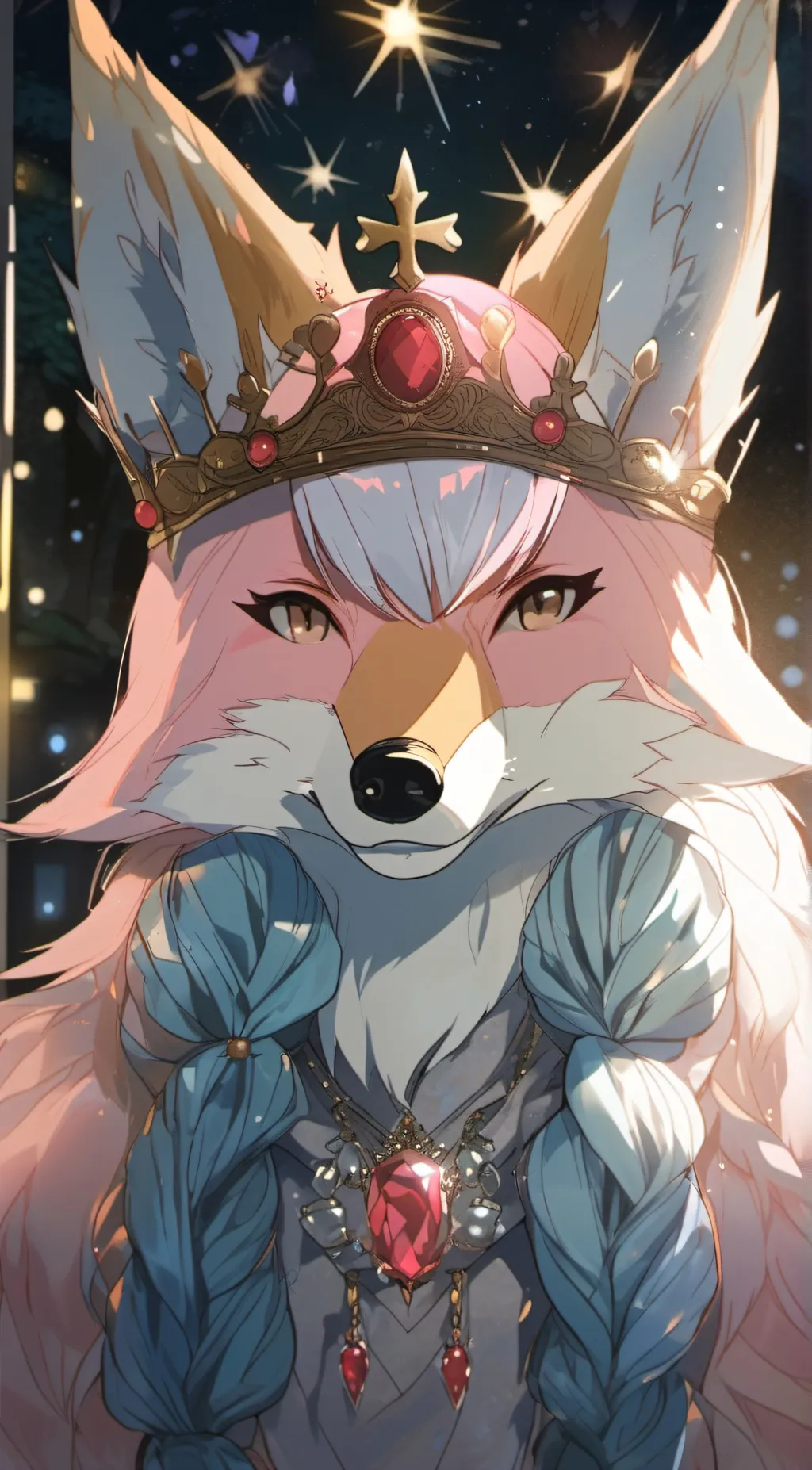 ai character: pinkfong  background