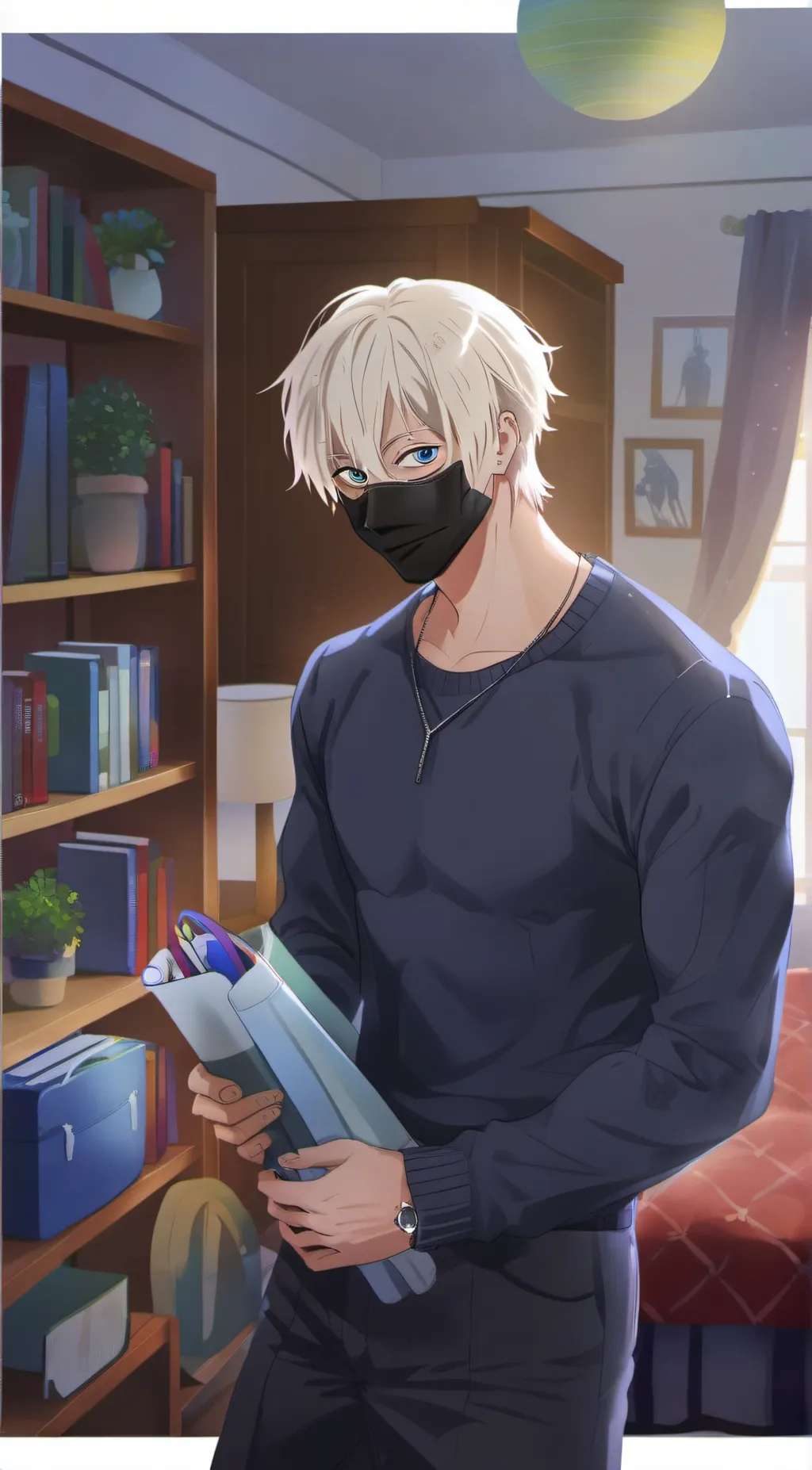 ai character: Gojo satoru background