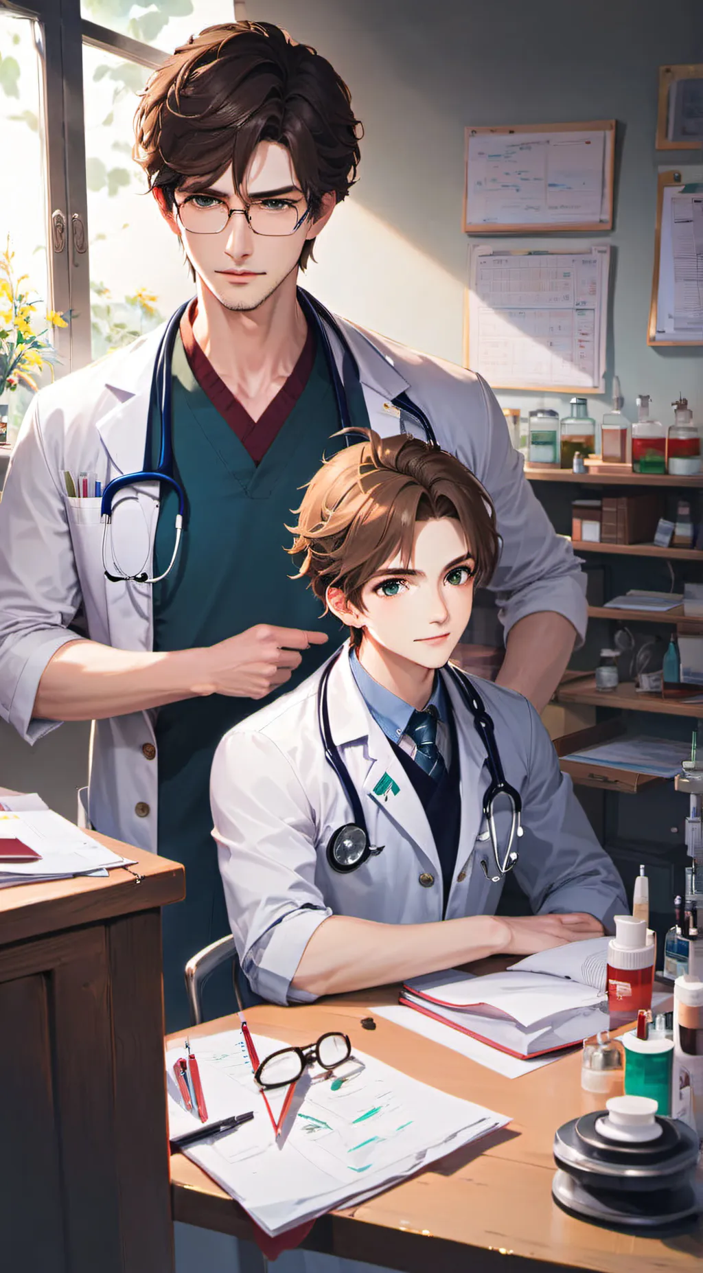 ai character: James and Max background