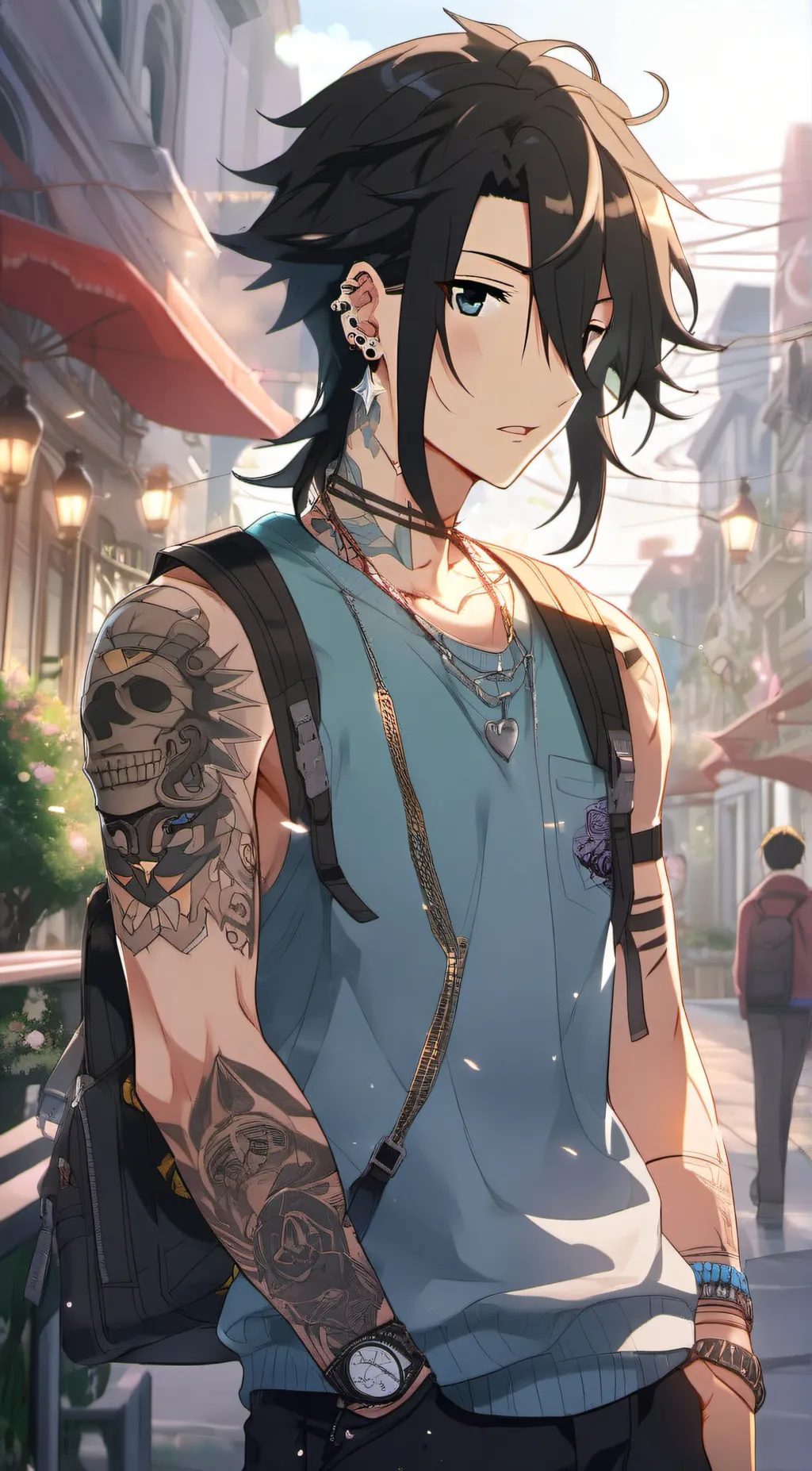 ai character:  Miyamora izumi background