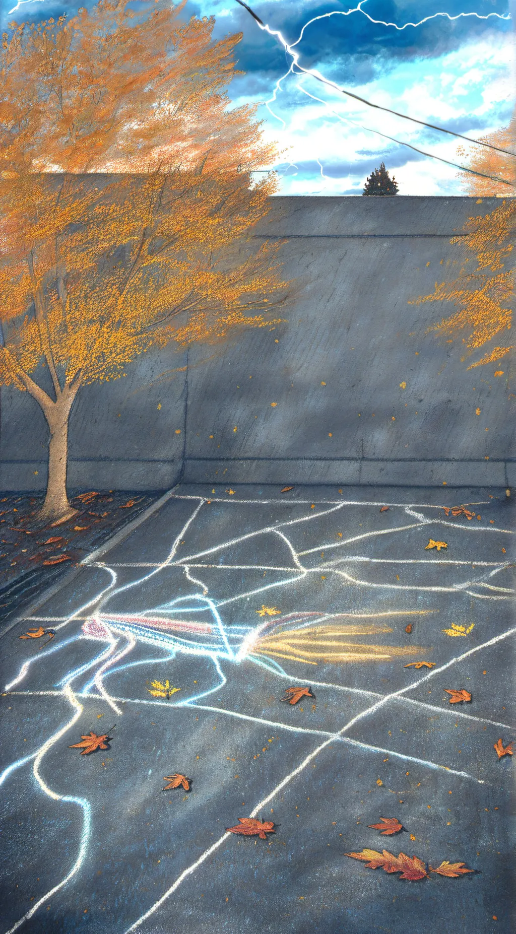 ai character: Anti grass background