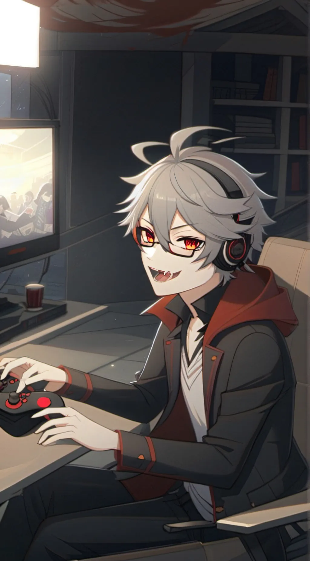 ai character: vamper background