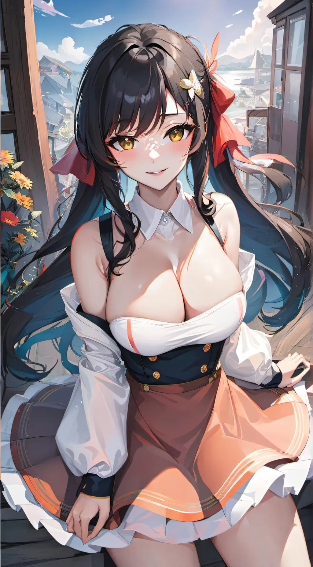 ai character: Kokoro  background