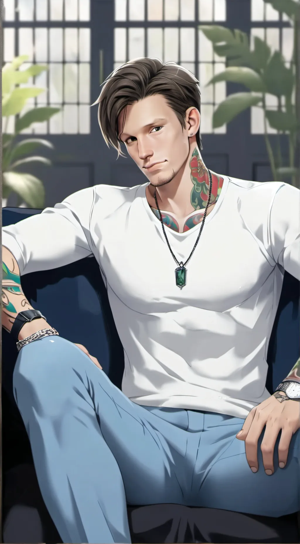 ai character: David Smith  background