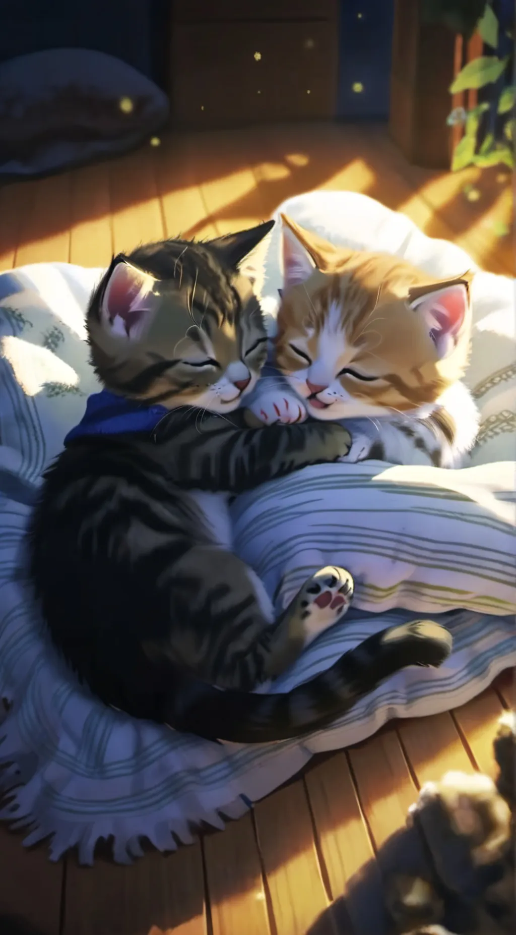 ai character: Sleepy Cats background