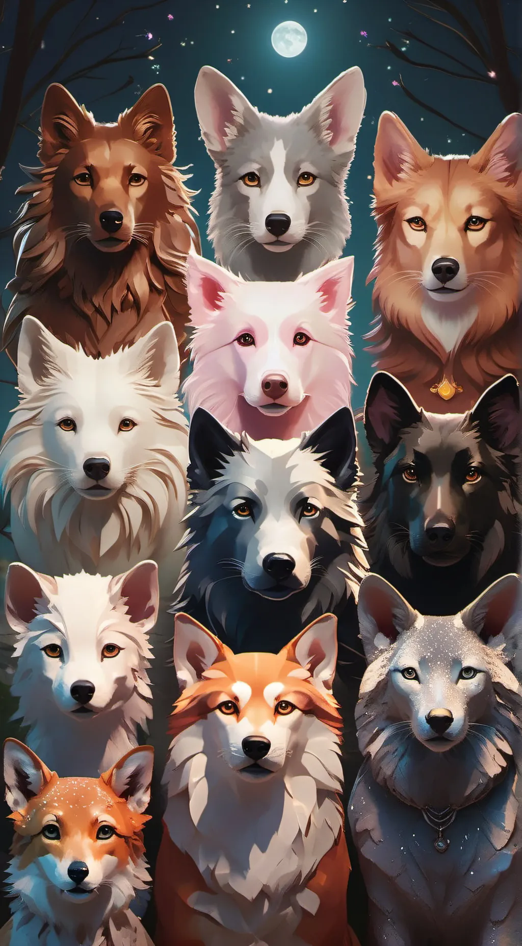 ai character: The moonlight pack background