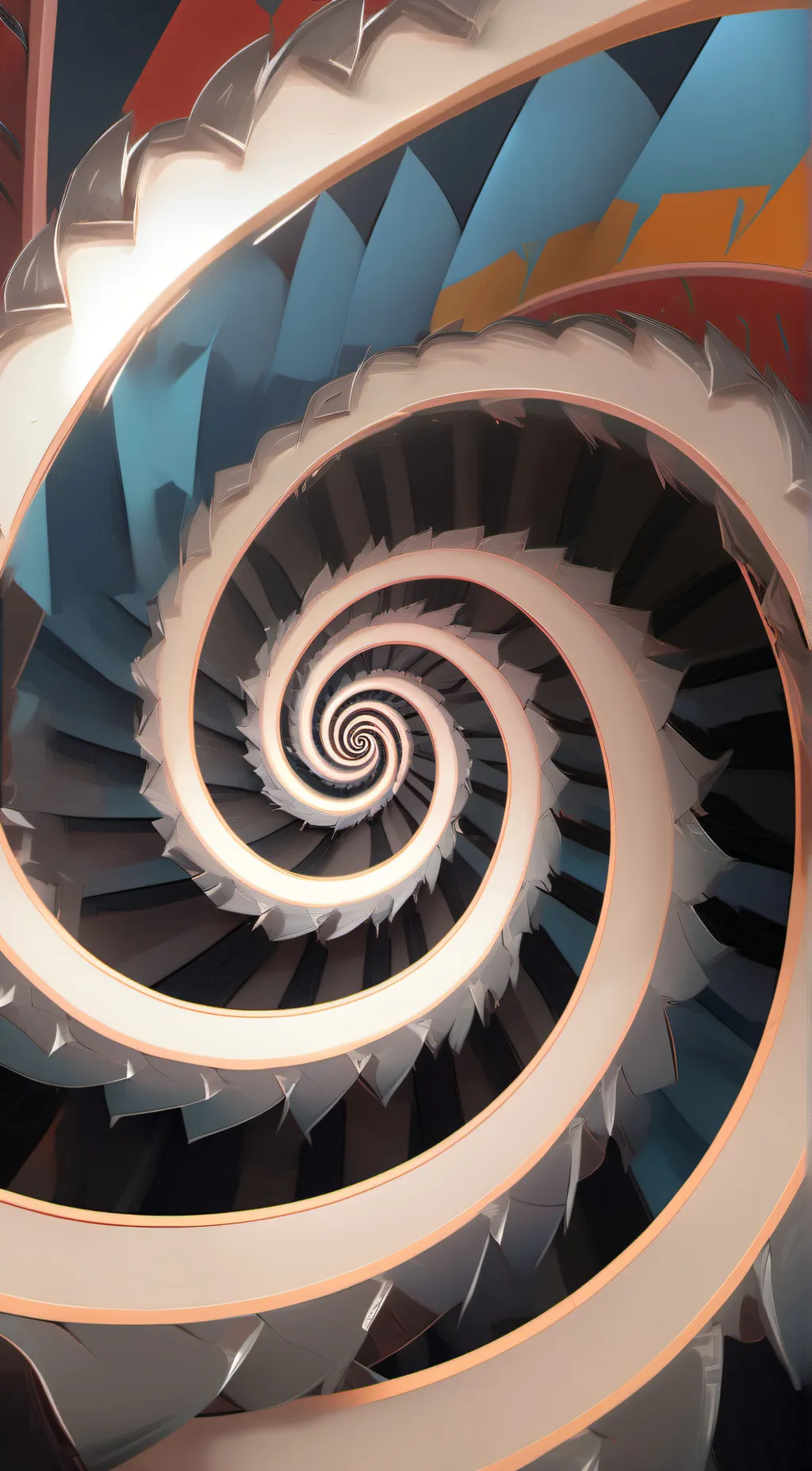 ai character: hypnotizes background