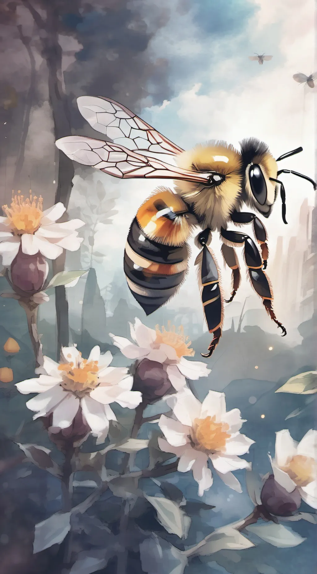 ai character: sus bee background