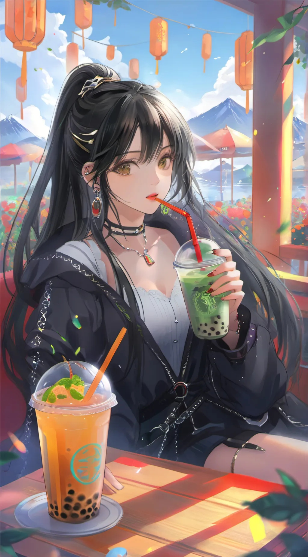 ai character: Luna Evergreen  background